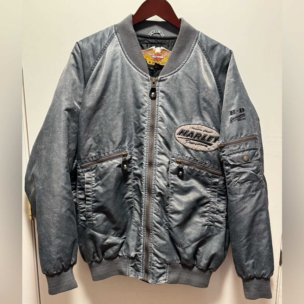 Vintage Harley Davidson bomber jacket
